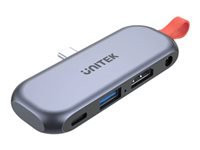 UNITEK HUB USB-C MOBILE HDMI 3.5mm PD