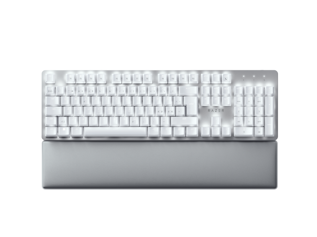 Razer | Pro Type Ultra | Mechanical Gaming Keyboard | Mechanical Keyboard | NORD | Wireless/Wired | White | Wireless connection
