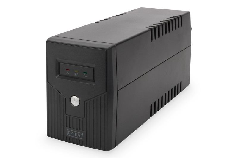 Digitus Line-Interactive UPS DN-170063, 600VA, 360W, 1x 12V/7Ah battery, 2x CEE 7/7 outlet, 2x RJ-11, 1x USB 2.0 type B, LED, Simulated Sine Wave, 298x101x142mm, 4.35kg