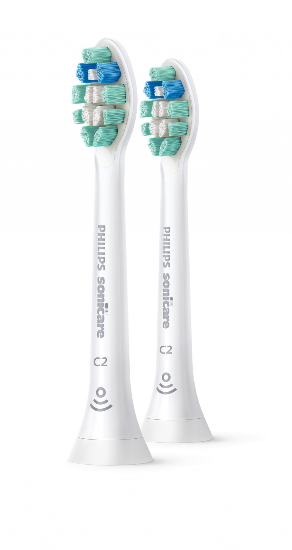 Philips | HX9022/10 Sonicare C2 Optimal Plaque Defence | Toothbrush Brush Heads | Heads | For adults | Number of brush heads included 2 | Number of teeth brushing modes Does not apply | Sonic technology | White
