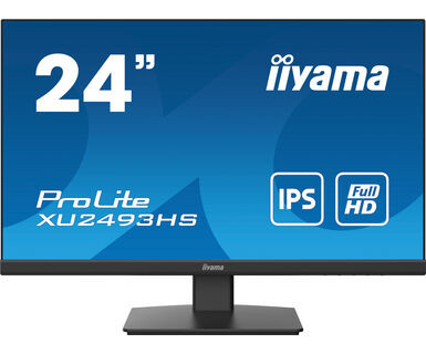 Iiyama Monitor PROLITE XU2493HS-B4 23.8 ", IPS, 1920 x 1080 pixels, 16:9, 4 ms, 250 cd/m², Black, matte, 75 Hz, HDMI ports quantity 1