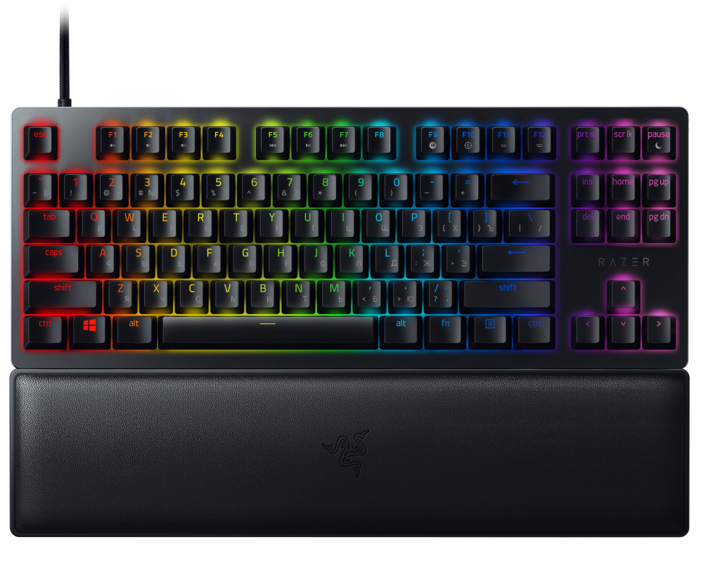 Razer | Huntsman V2 Tenkeyless | Gaming keyboard | Optical Gaming Keyboard | RGB LED light | RU | Black | Wired | Linear Red Switch