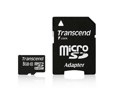 Transcend Mälukaart Micro SDHC 8GB CLASS10 TS8GUSDHC10