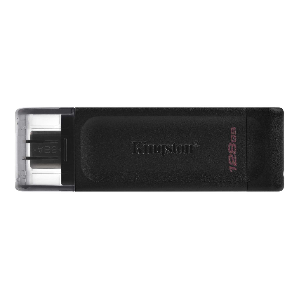 Kingston | USB Flash Drive | DataTraveler 70 | 128 GB | USB 3.2 Gen 1 Type-C | Black