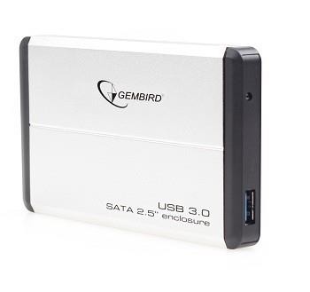 Gembird Väline kõvakettakarp USB3 2.5"/Silver EE2-U3S-2-S