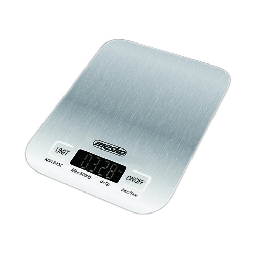 Mesko Kitchen scale MS 3169 white Maximum weight (capacity) 5 kg Graduation 1 g Inox/White