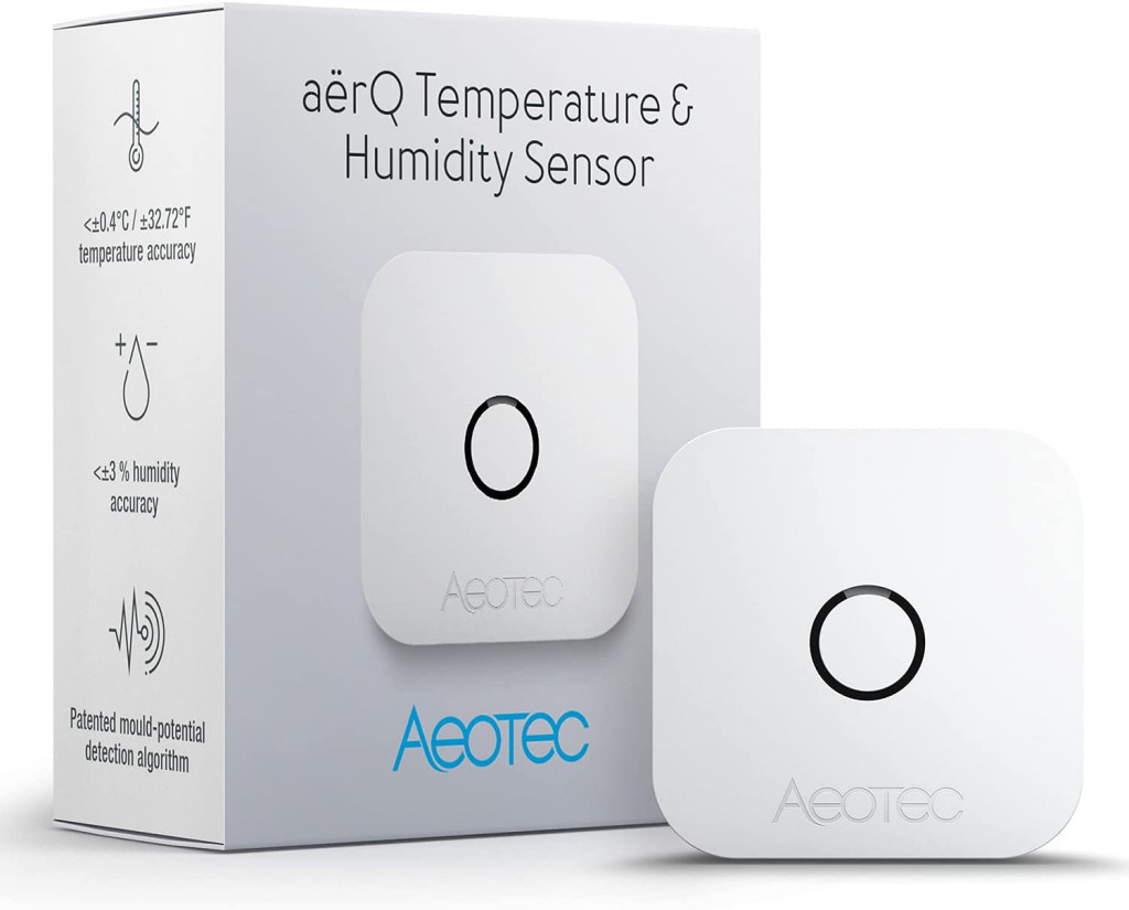 Aeotec aërQ Temperature & Humidity Sensor, Z-Wave Plus | AEOTEC | Temperature and  Humidity Sensor | aërQ