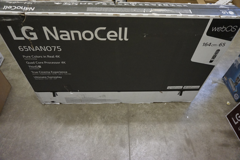 SALE OUT. LG 65NANO753PR  65" (164 cm) NanoCell 4K TV with processor and Dolby Atmos LG DAMAGED PACKAGING