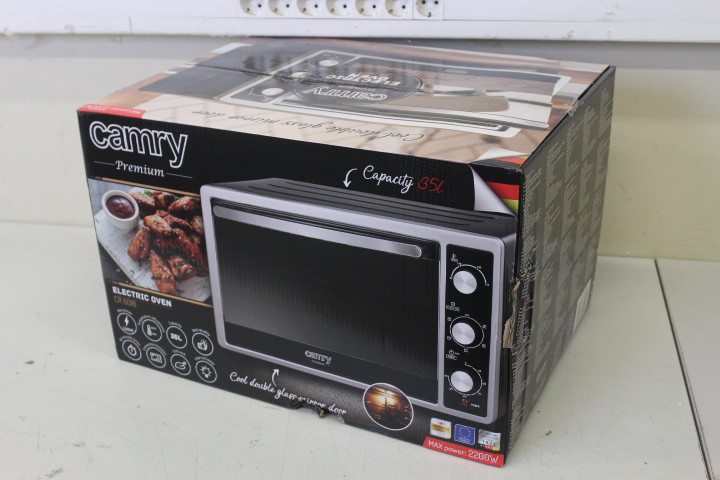 SALE OUT. Camry CR 6018 Oven, Electric, 35 L, Black/Stainless steel Camry Oven CR 6018 35 L, Electric, 1500 W,  Black/Stainless steel, DAMAGED PACKAGING