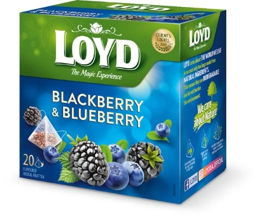 Tee LOYD põldmarja- ja mustika maitseline 20 x 2g
