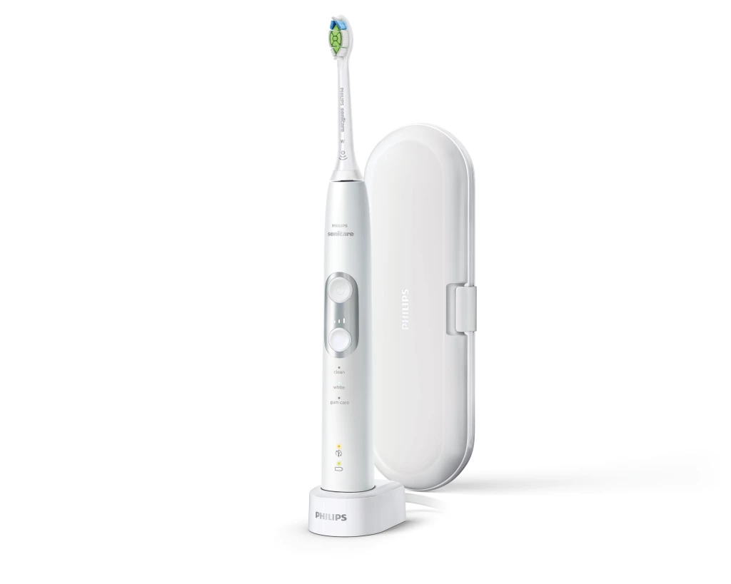 Philips | Sonicare ProtectiveClean 6100 Electric Toothbrush | HX6877/28 | Rechargeable | For adults | Number of brush heads included 1 | Number of teeth brushing modes 3 | Sonic technology | White