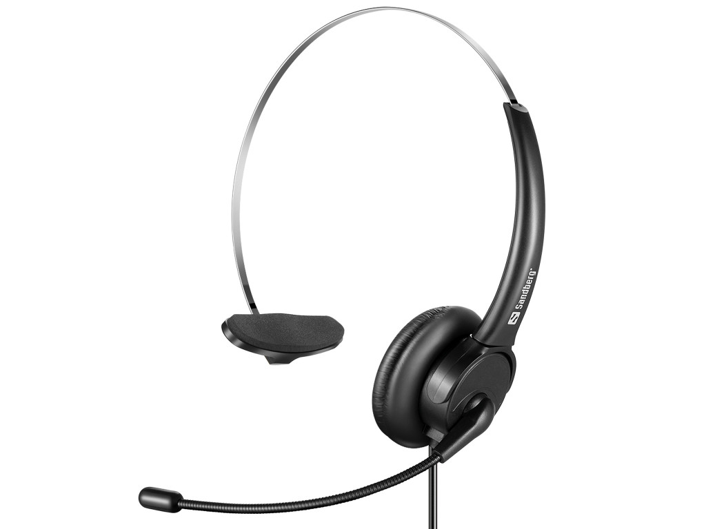 Sandberg 126-28 kõrvaklapid ja peakomplekt Kõrvaklapp Juhtmega ühendatud Peavõru Kontor/kõnekeskus USB tüüp A Must