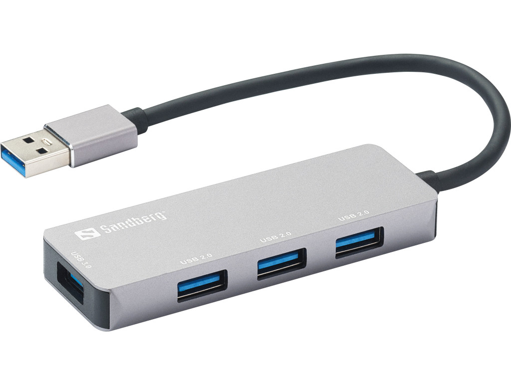 SANDBERG USB-A Hub 1xUSB3.0+3x2.0 SAVER