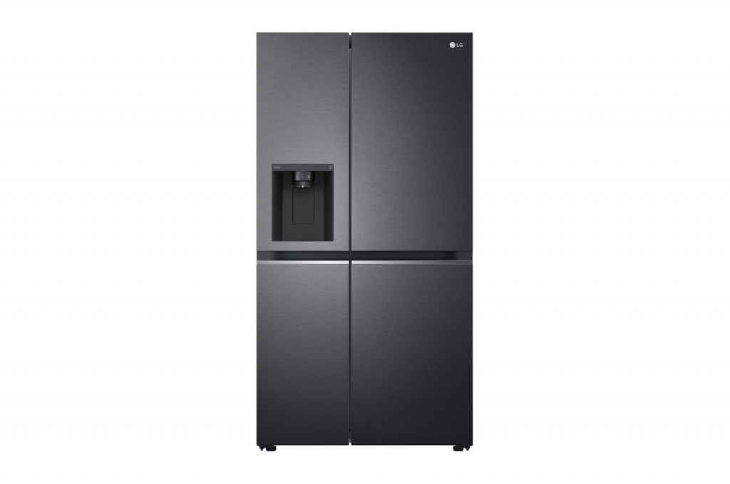 LG | GSLV71MCLE | Refrigerator | Energy efficiency class E | Free standing | Side by side | Height 179 cm | No Frost system | Fridge net capacity 416 L | Freezer net capacity 219 L | 36 dB | Matte Black