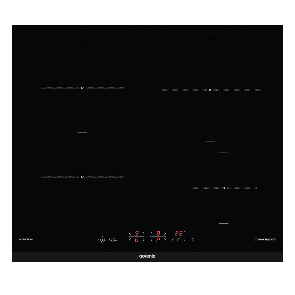 Gorenje Hob IT641BCSC7  Induction, Number of burners/cooking zones 4, Electronic, Timer, Black, Display