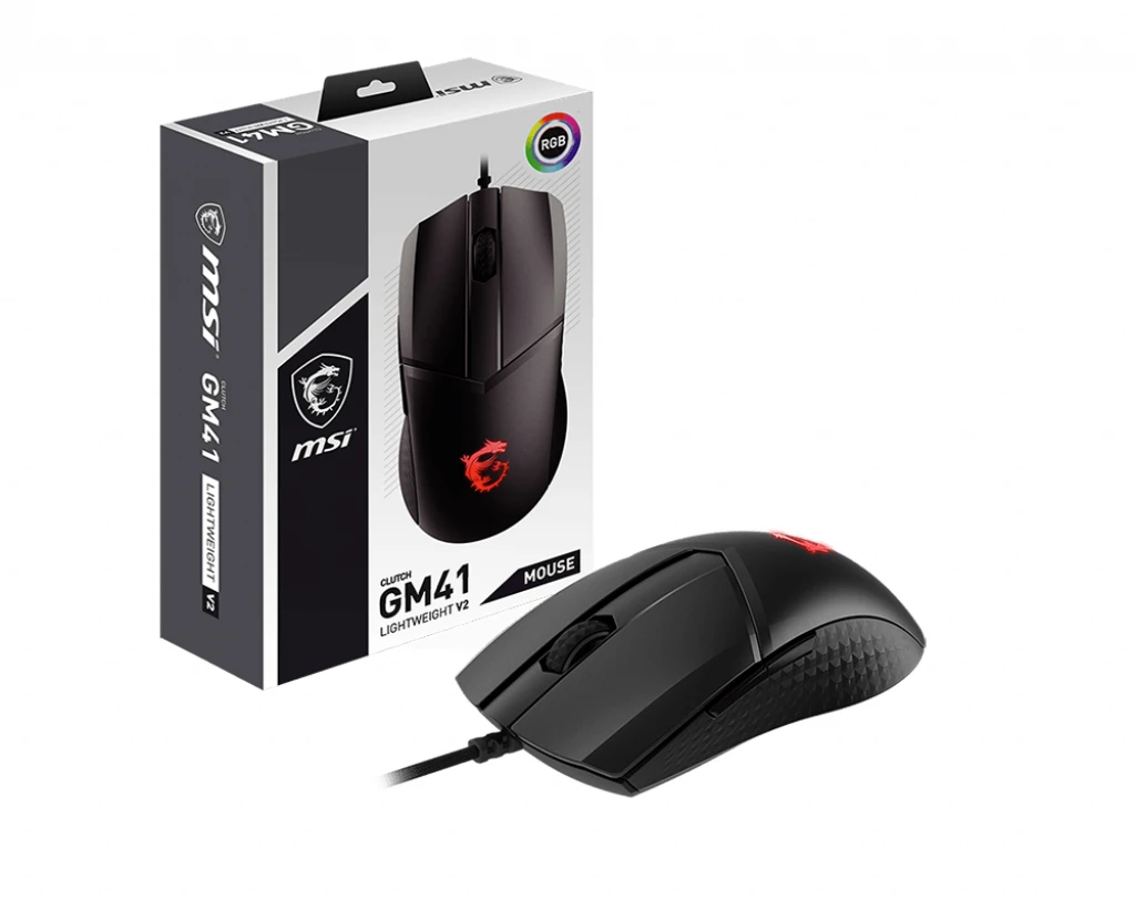MSI | GM41 Lightweight V2 | Optical | Gaming Mouse | Black | Yes