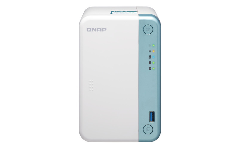 QNAP 2-Bay QTS NAS TS-251D-2G Up to 2 HDD/SSD Hot-Swap, J4025 Dual-Core, Processor frequency 2.0 GHz, 2 GB, DDR4, 1x1GbE, 3xUSB 2.0, 2xUSB 3.2 Gen 1, 1xPCIe, 1xHDMI 2.0