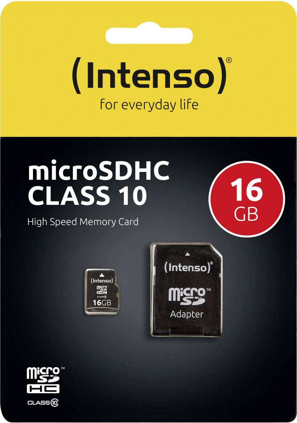 Micro SDHC Mälukaart16GB Class10 + Adapter