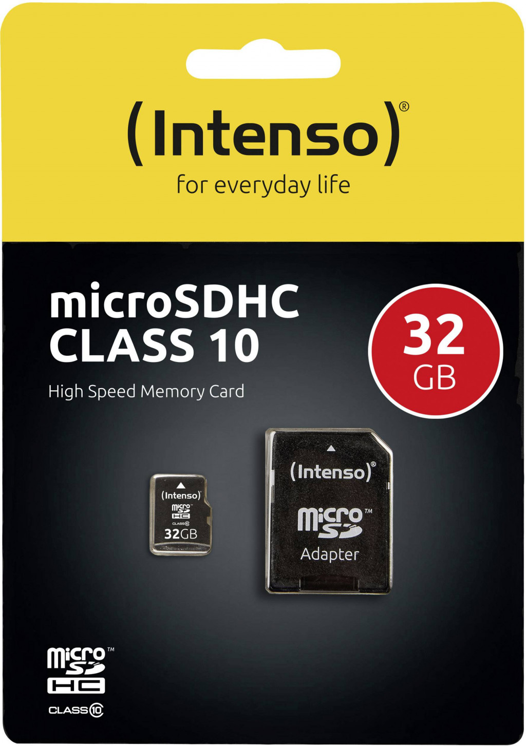 Micro SDHC Mälukaart 32GB Class10 + Adapter