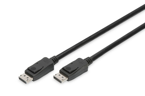 Digitus | DisplayPort Connection Cable | AK-340106-010-S | DisplayPort to DisplayPort DisplayPort Male (Version 1.3/1.4) | DisplayPort Male (Version 1.3/1.4)