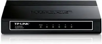 TP-Link TL-SG1005D võrgulüliti Mittejuhitav Gigabit Ethernet (10/100/1000) Must
