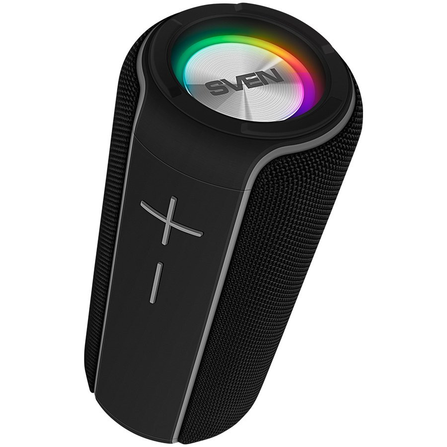 Speaker SVEN PS-285, black (20W, Waterproof (IPx7), TWS, Bluetooth, FM, USB, microSD, 3000mA*h), SV-020873