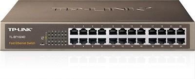 TP-Link TL-SF1024D võrgulüliti Mittejuhitav Fast Ethernet (10/100) Must