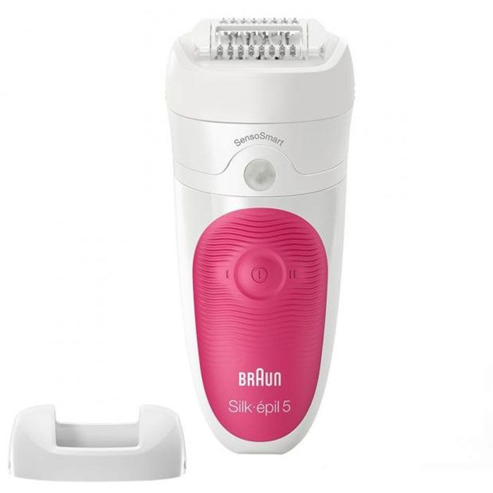 Braun Epilator Silk-épil 5 SE5500 Operating time (max) 30 min Bulb lifetime (flashes) Not applicable Number of power levels 1 Wet & Dry White/Pink