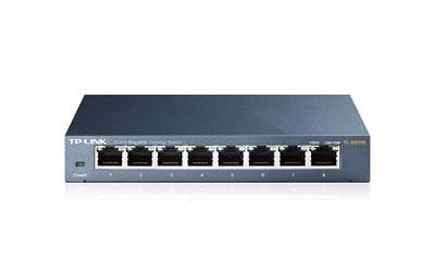 TP-LINK TL-SG108 võrgulüliti Mittejuhitav L2 Gigabit Ethernet (10/100/1000) Must