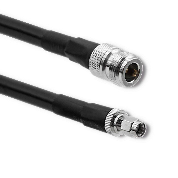 LMR400 coaxial cable N female, RP-SMA male