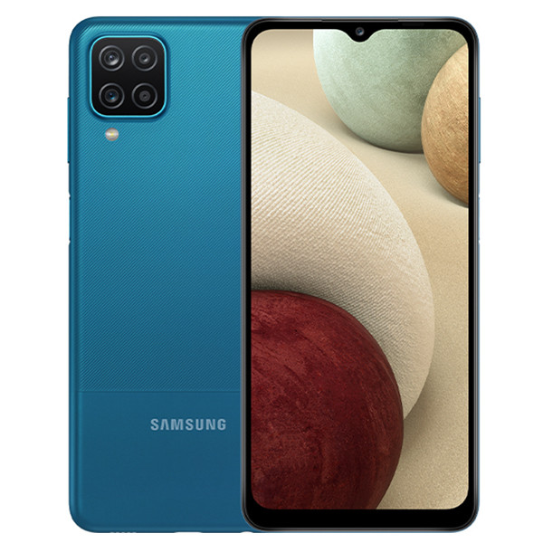Samsung Galaxy A12 A127F Blue, 6.5 ", PLS TFT LCD, 720 x 1600 pixels, Mediatek MT6765, Helio P35, Internal RAM 3 GB, 32 GB, Dual SIM, Nano-SIM, 3G, 4G, Main camera 48+5+2+2 MP, Secondary camera 8 MP, Android, 10, 5000 mAh