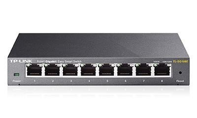 TP-LINK TL-SG108E võrgulüliti Mittejuhitav L2 Gigabit Ethernet (10/100/1000) Must