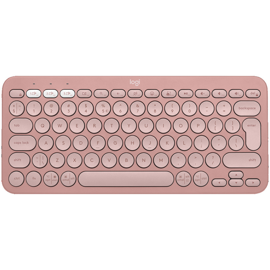LOGITECH K380 for MAC Multi-Device Bluetooth Keyboard - ROSE - NORDIC
