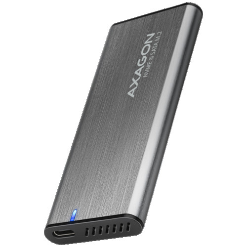 AXAGON EEM2-SG2 USB-C 3.2 Gen 2 - M.2 NVMe / SATA SSD 30-80mm ALU box