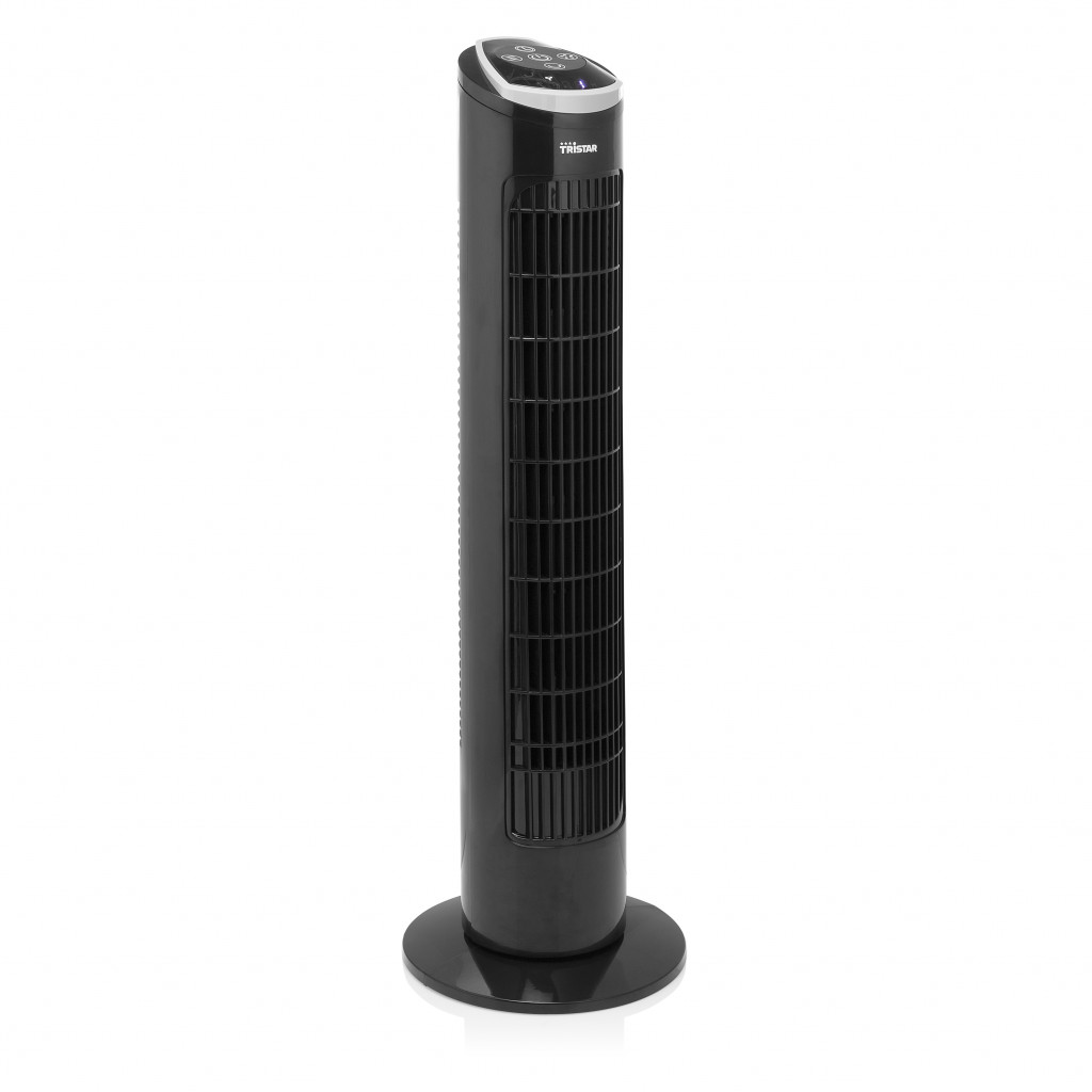 Tristar | VE-5865 | Tower Fan | Black | Diameter 24 cm | Number of speeds 3 | Oscillation | 40 W | Remote control