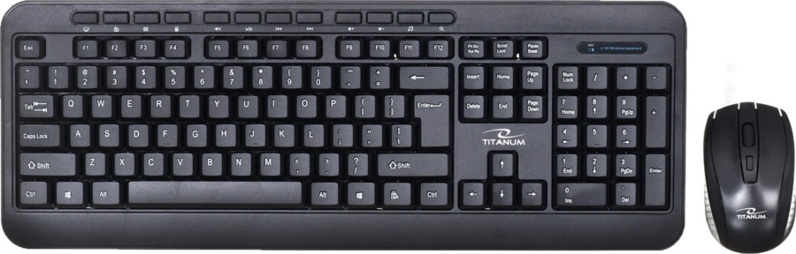 Titanum TK109 Akron Juhtmevaba klaviatuur koos hiirega