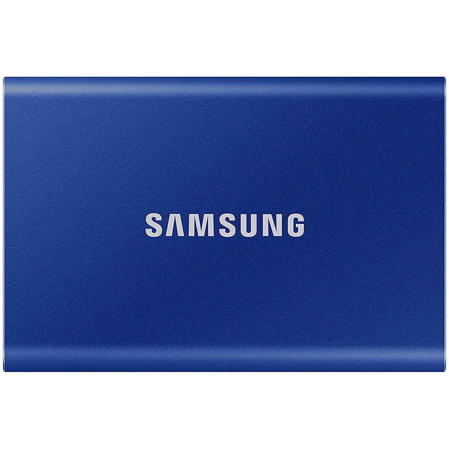 Samsung SSD T7  External 500GB, USB 3.2, 1050/1000 MB/s, included USB Type C-to-C and Type C-to-A cables, 3 yrs, indigo blue, EAN: 8806090312434
