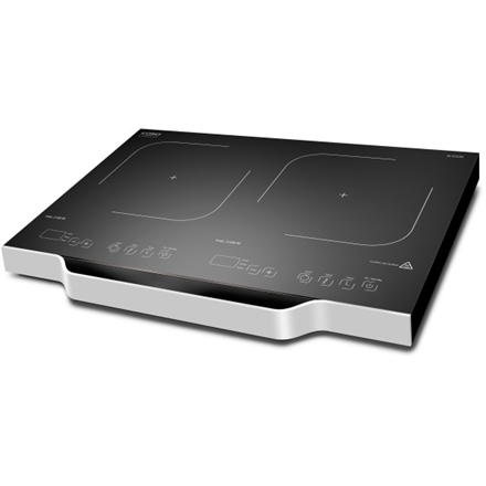 Caso Free standing table hob Wave 3500 Domino  Number of burners/cooking zones 2, Sensor Touch, Black, Induction