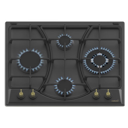 CATA Built-In Gas On Glass Hob RDI 631 BK Gas, Number of burners/cooking zones 4, Black,