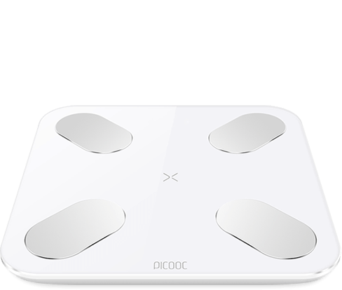 PICOOC Smart Digital Scales Mini Lite Maximum weight (capacity) 150 kg, Body Mass Index (BMI) measuring, White, Memory function