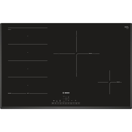Bosch Hob PXE851FC1E  Induction, Number of burners/cooking zones 4, Touch, Timer, Black, Display