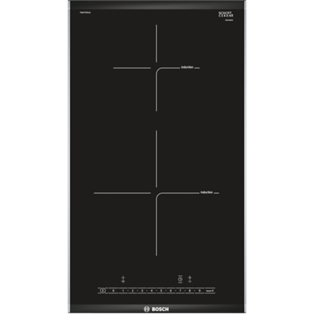 Bosch Hob PIB375FB1E Induction, Number of burners/cooking zones 2, Touch, Timer, Black