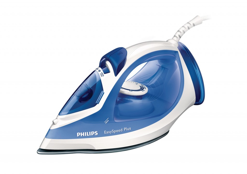 Iron Philips EasySpeed GC2046/20 Blue/White, 2200 W, With cord, Continuous steam 35 g/min, Steam boost performance 110 g/min, Auto power off, Anti-drip function, Anti-scale system, Vertical steam function, Water tank capacity 270 ml