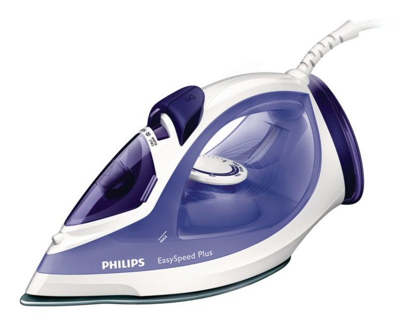 Iron Philips EasySpeed GC2048/30 Violet/White, 2300 W, With cord, Continuous steam 35 g/min, Steam boost performance 120 g/min, Auto power off, Anti-drip function, Anti-scale system, Vertical steam function, Water tank capacity 270 ml