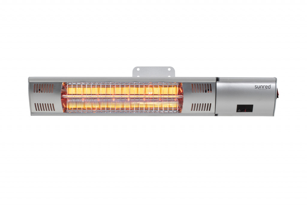 SUNRED | Heater | RD-SILVER-2000W, Ultra Wall | Infrared | 2000 W | Number of power levels | Suitable for rooms up to  m² | Silver | IP54