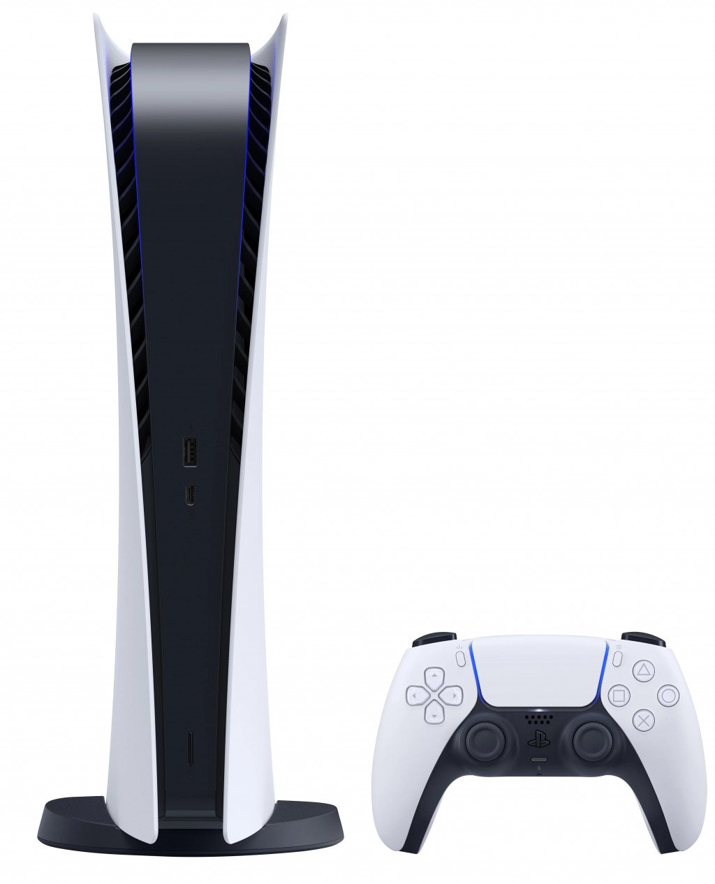 Sony PS5 PlayStation 5 DIGITAL Edition Console, White, CFI-1116B