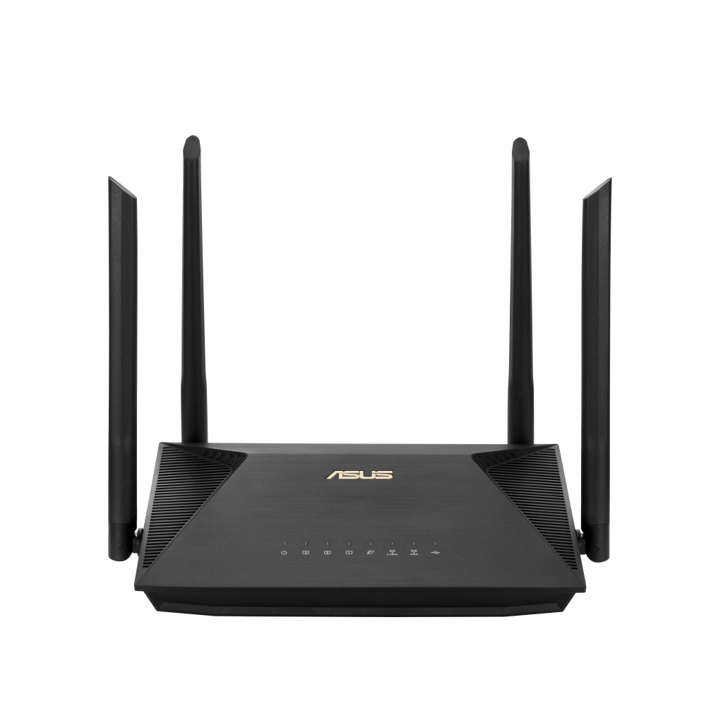 Wi-Fi 6 Wireless Dual Band Gigabit Router | RT-AX1800U | 802.11ax | Mbit/s | Mbit/s | Ethernet LAN (RJ-45) ports 3 | Mesh Support No | MU-MiMO Yes | No mobile broadband | Antenna type External | 1xUSB | month(s)