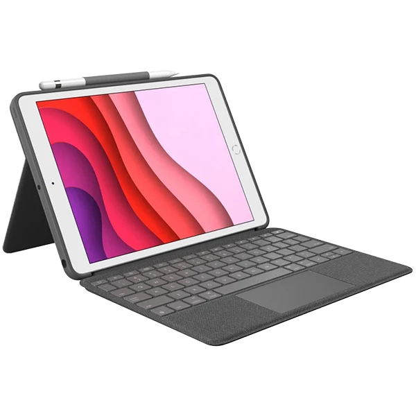 LOGITECH Combo Touch for iPad (7th, 8th, and 9th gen) - GRAPHITE - NORDIC