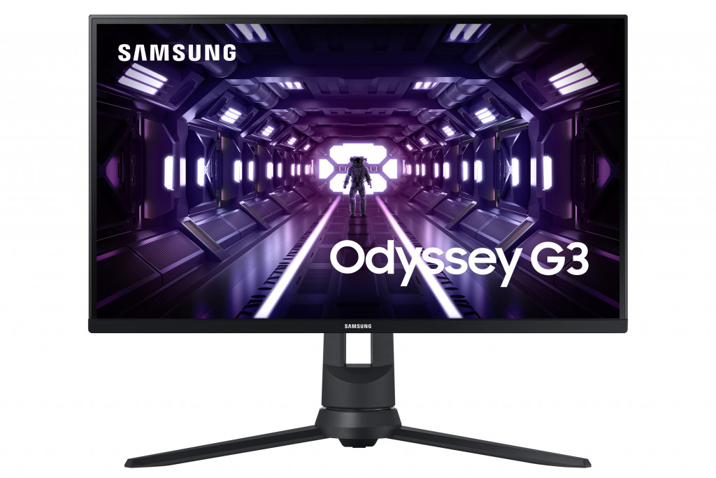 Samsung Odyssey G3 F24G35TFWU - LED monitor - 24" - 1920 x 1080 Full HD (1080p) @ 144 Hz - VA - 250 cd/m² - 3000:1 - 1 ms - HDMI, VGA, DisplayPort - black