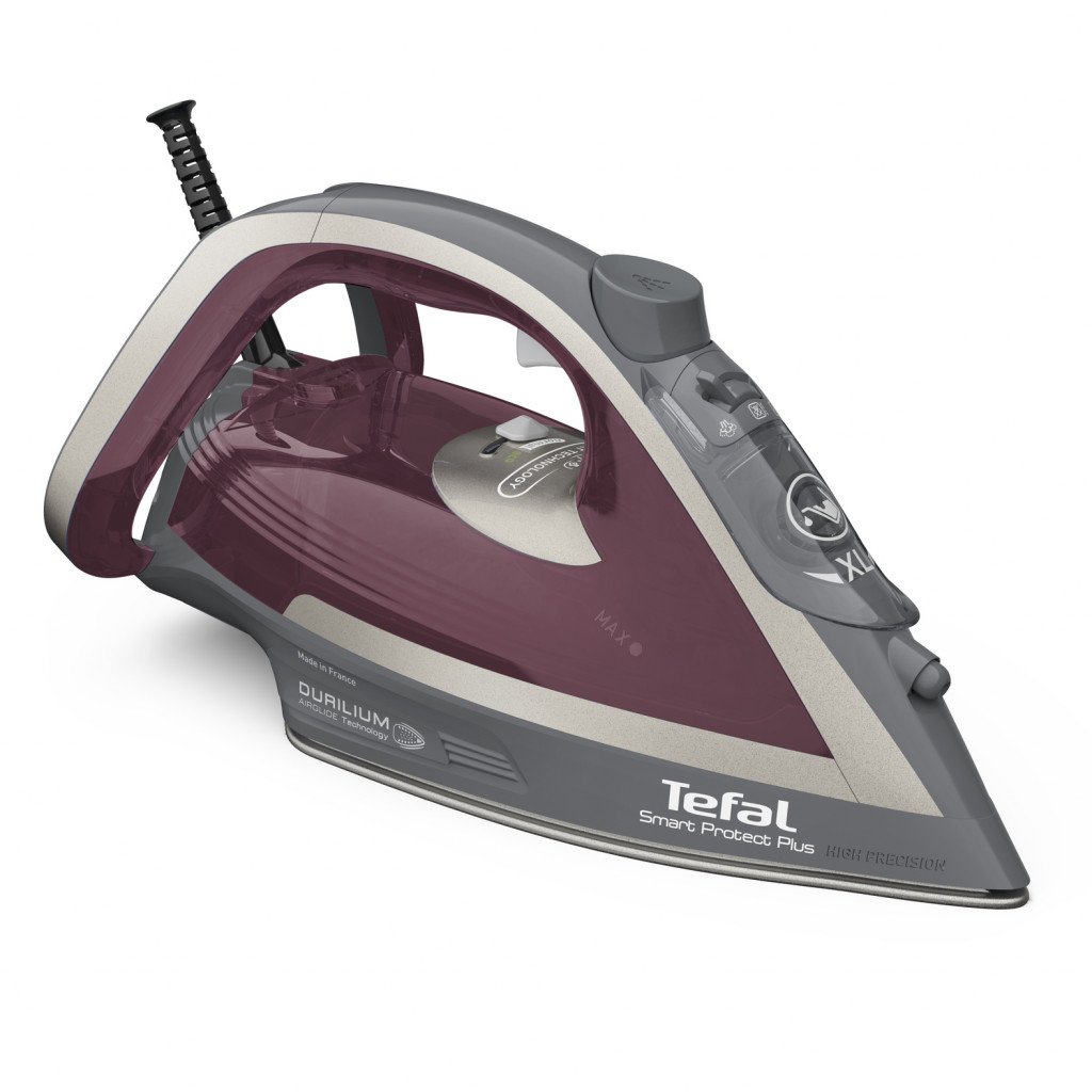 TEFAL | FV6870E0 | Steam Iron | 2800 W | Water tank capacity 270 ml | Continuous steam 40 g/min | Steam boost performance  g/min | Red/Grey